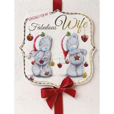 Wife Me to You Bear Handmade Boxed Christmas Card Extra Image 1